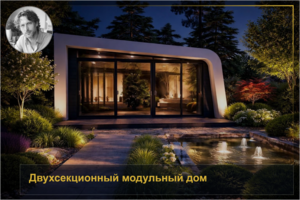 Двухсекционный модульный дом