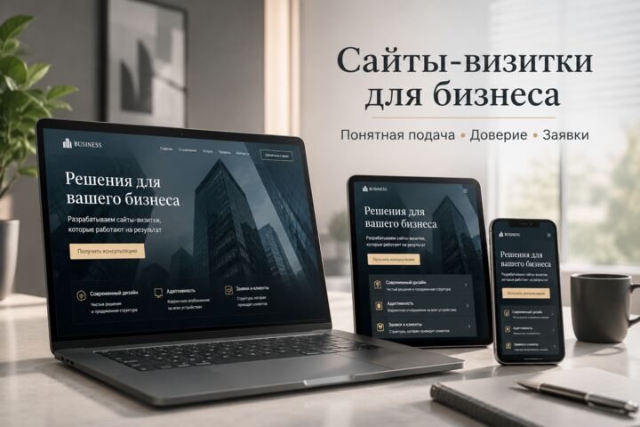 Создание лендингов и сайтов-визиток под ключ
