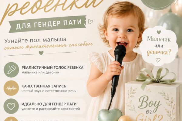 Голос ребенка для гендер pati