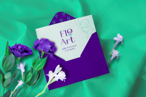 Логотип цветочной студии FLOART