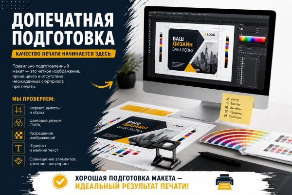 Предпечатная подготовка макета клиента