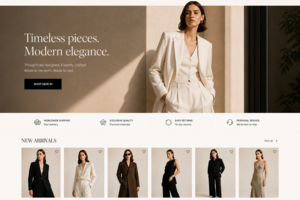 Maison Vela — премиальный UI/UX-дизайн fashion e-commerce