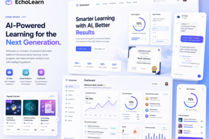 EchoLearn — UI/UX дизайн AI-платформы для онлайн-образования