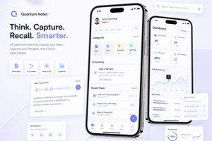 Quantum Notes — минималистичное AI-приложение для заметок