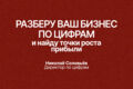 Консультация для собственников бизнеса по прибыли и управлению цифрами