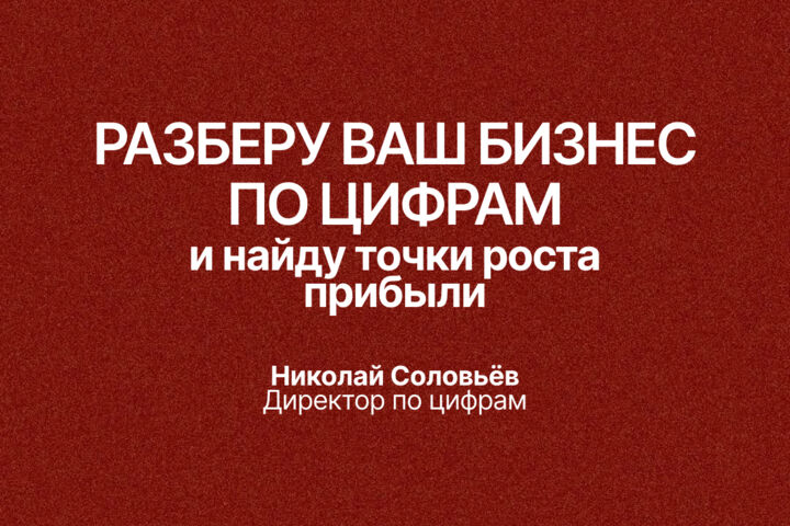 Консультация для собственников бизнеса по прибыли и управлению цифрами