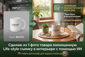 Нейро-фотограф для маркетплейсов. Инфографика