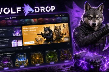 WOLFDROP - сайт с кейсами CS2