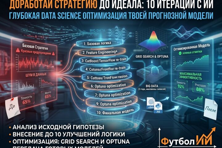 ML-доработка и оптимизация стратегий прогнозов на спорт (Optuna) - 5732300