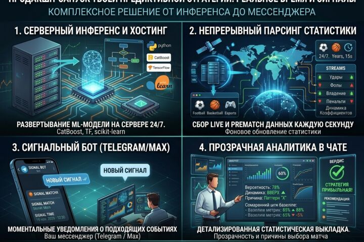 Хостинг ML-моделей, парсинг 24/7 и разработка сигнальных ботов - 5732310