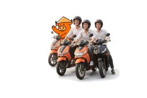 Баннер для службы доставки Vietmoto