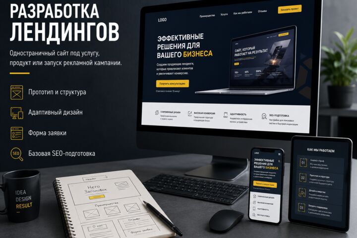 Лендинг под заявки