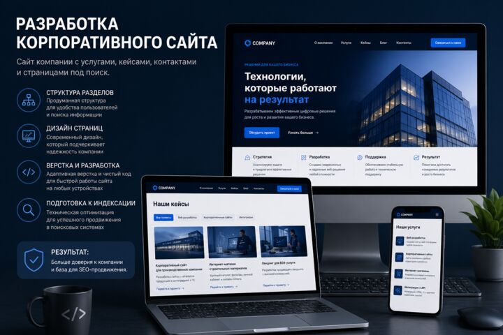 Разработка корпоративного сайта