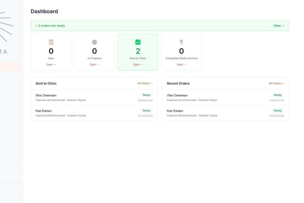🦷 LUMA (v1) — система управления зуботехнической лабораторией