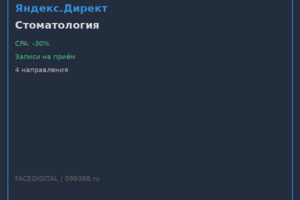 Яндекс.Директ для стоматологии — привлечение пациентов