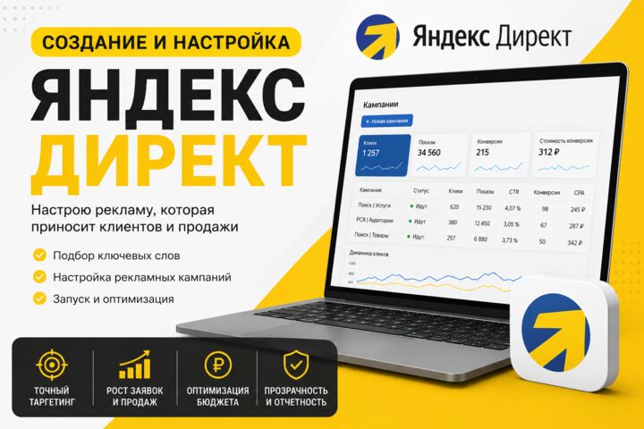 Настройка контекстной рекламы в Яндекс Директ