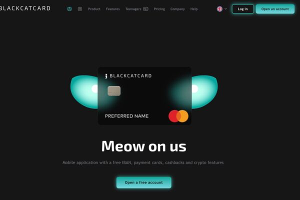 Мобильное приложение для финтех-сервиса Blackcatcard