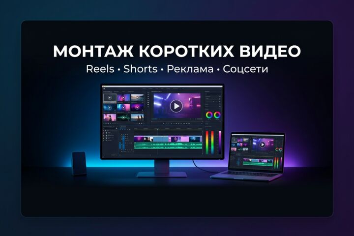 Профессиональный видеомонтаж ролика под ключ - 5738686