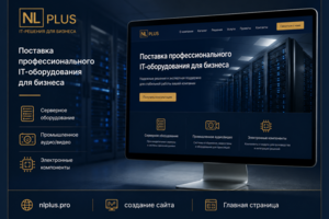 Сайт-каталог для поставщика IT-оборудования