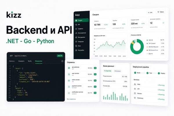 Backend и API на .NET, Go или Python