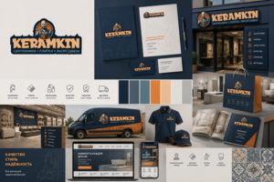 Разработка лого для ТОРГОВОГО ДОМА сантехники и керамики KERAMKIN