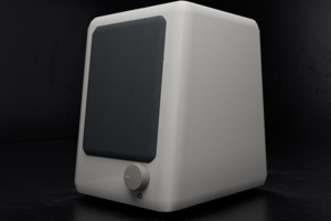 Retro Speaker — hard-surface 3D модель