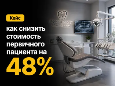 Кейс: как снизить стоимость первичного пациента на 48% для сети стоматологических клиник