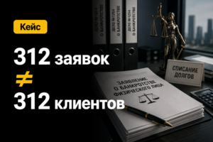 Кейс: как увеличить количество целевых обращений на 29% в нише банкротства физических лиц, сократив число заявок