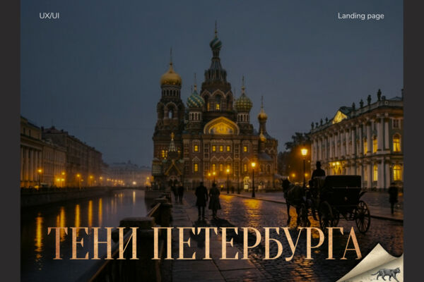 Лендинг уникальных авторских экскурсий по Петербургу
