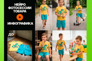 Нейрофотосессия ии фотосессия инфографика