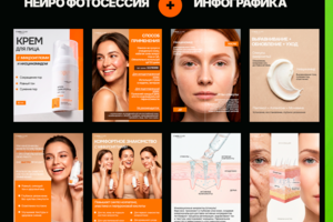 Инфографика и нейрофотосессия ии фото крем