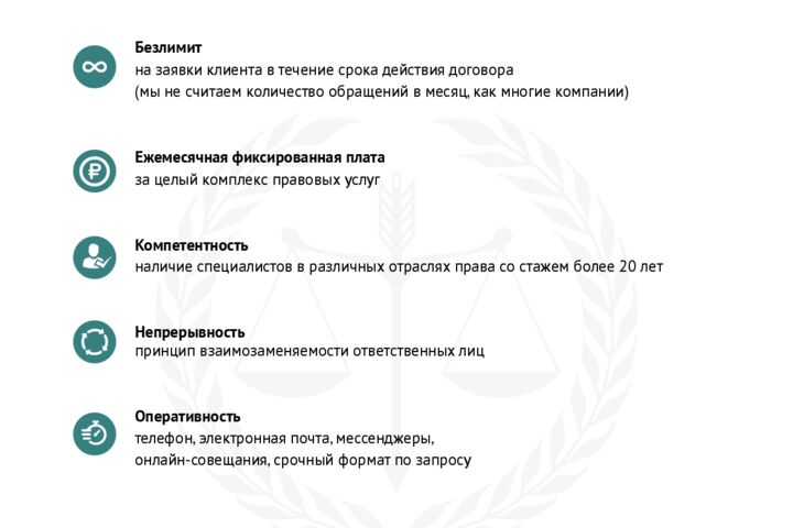 Юридическое обслуживание бизнеса