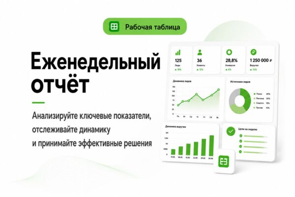 Пример рабочей таблицы: Отчет