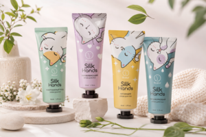Разработка дизайна линейки кремов для рук Illozur Silk Hands.