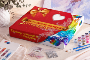 Разработка дизайна упаковки для линейки наборов картин по номерам бренда Color Kit.