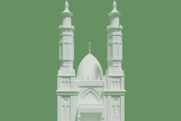 3D модель Суннитской мечети для Yandex.Maps