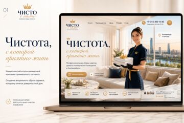 Чисто с нами — сайт для клининговой компании