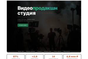 Pro-Stream — сайт видеопродакшн-студии (87% ключей в топ-10)