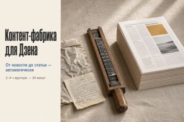 Контент-фабрика для Дзена: ежедневная статья от новости до черновика