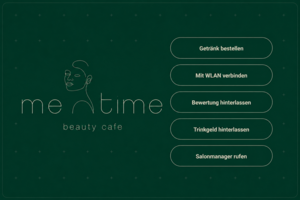 Интернет меню для немецкой кофейни "MeTime"