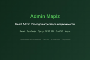 Admin Maplz — React admin panel для агрегатора недвижимости