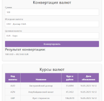 Конвертер валют ЦБ
