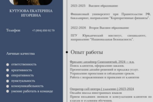 Резюме + сопроводительное письмо под ключ — для работы мечты в 2026 году