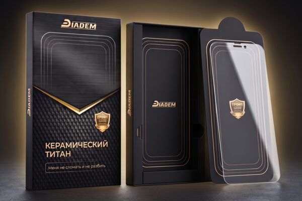 Дизайн упаковки защитного стекла для смартфона
