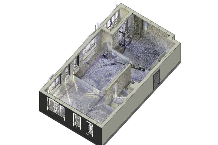 Обработка облаков точек / 3D модели / 2D чертежи