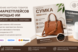 Продающие карточки товаров для Wildberries, Ozon и Яндекс Маркета с ИИ