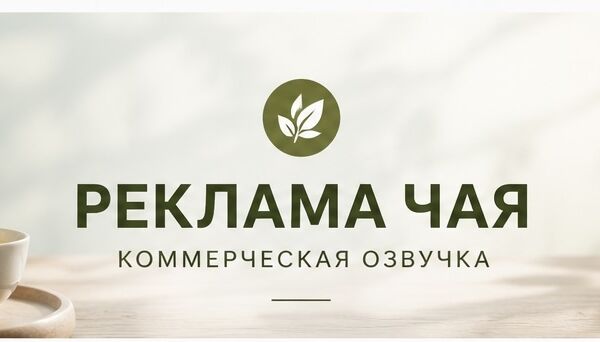 ОЗВУЧКА РЕКЛАМЫ ЧАЯ