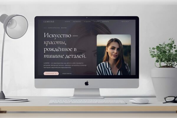 Современный сайт салона красоты