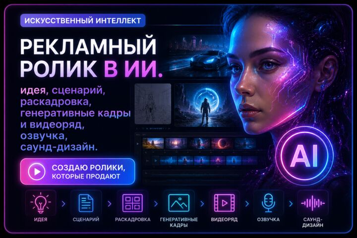 Рекламный ролик в ИИ