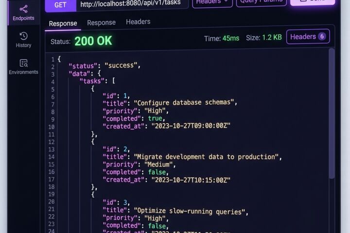 Разработка быстрого RESTful API и серверной части (Node.js / Express / JSON / SQ